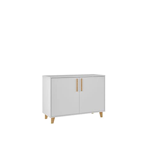 Manhattan Comfort Herald Modern 2 Door Double Sideboard Buffet, White #TOP7