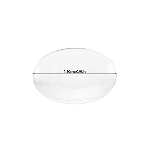 Image of iplusmile 60Pcs Biconvex Lens Optical Set, 25mm Diameter Double Convex Lens Physics Teaching Tools, Optical Lenses Kit for Junior High School Physics Laboratory Experiment (Pack of 2)