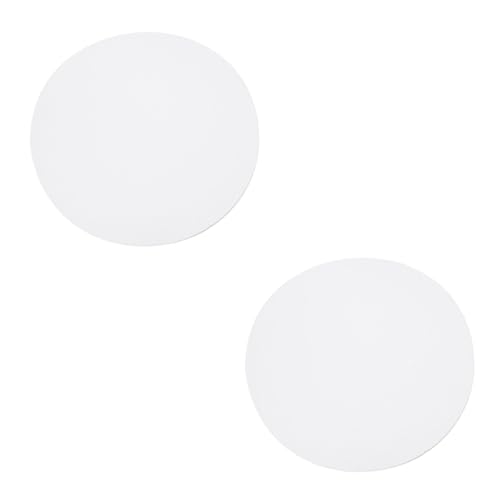 PRETYZOOM Acrylic Discs 2 Pack Round Sheets Picture Frame Discs Blank for Painting or Photos Craft Diy Kit