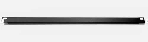 1/2U (Space) Black Heavy Duty Flanged 16GA Blank Rack Case Panel 19