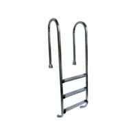 Cpa Piscine - Scaletta Chambord Completa Acciaio Inox Per Piscine In Legno 3 Scalini