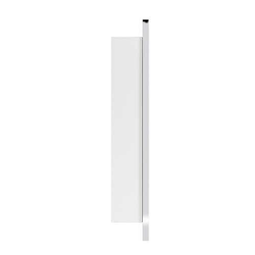 Image of TEHOME 24'' x 30'' Chrome Recessed and Surface Mount Bathroom Medicine Cabinet with Mirror Square Cornered Metal Framed Rounded Rectangle Medicine Cabinet Mirror