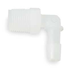 Elbow, Thread to Barb, PVDC, 1/2 in, PK5