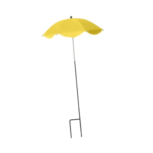 JISADER Kleine Regenschirme für Pflanzen, Pflanzenschirm Regen, Plant Shade Umbrella, Plant Protection Umbrella, Pflanzenschutz Schirm für Garten Outdoor Topfpflanzen Pflanzgefäße Topf Hof, Gelb