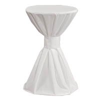 Preisvergleich Produktbild Keine Marke 08000001 Stehtischhusse weiß Ø 70 cm