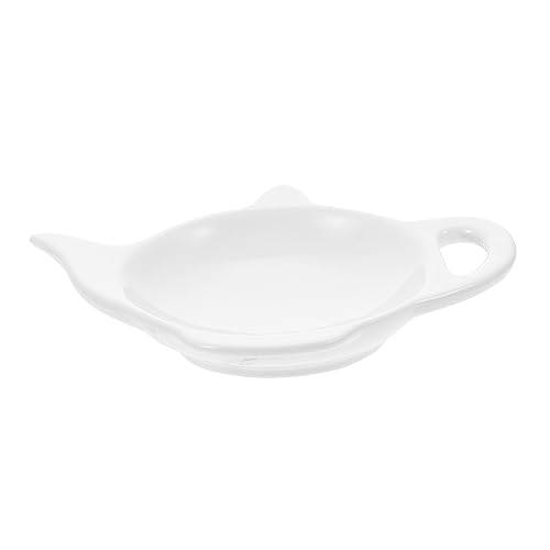Cabilock Teabag Coaster Decorative Teabag Dish for Household Use Smooth Edges Design Tea Bag Holder for Home Office Present for Tea Lovers