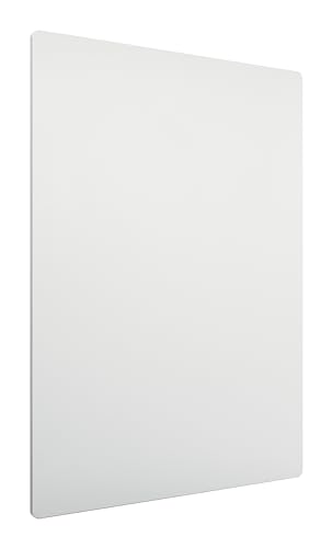 Nobo Magnetisches Whiteboard ohne Rahmen, 600 x 450 mm, individuell erweiterbare Whiteboardtafel, ideal für Büros und Teamarbeit, Stahl, Weiß, 1915656