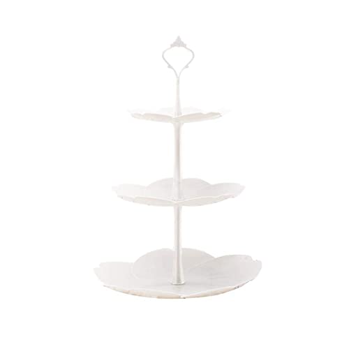 Soporte para Cupcakes de 3 Niveles | Expositores Blancos para Mesa de Postre - Bonitos Platos para Servir, bandejas para Servir Frutas, postres,...
