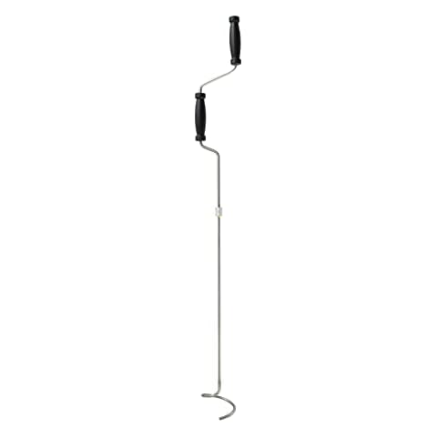 Compost Aerator Compost Turner Stirrer Manual Crank Tool Stainless Steel for Compost Cups Outdoor Stirrer Garden Claw Mixing Compost Cover