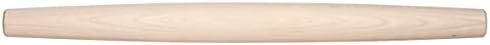 J.K. Adams Maple Wood Baking and Pastry French Rolling Pin for Pizza, Pie, Cookie Dough Roller, and More, 20.5" long x 1.75" diameter (COOP-FP1)