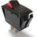 RSC241D1A81, Switch Rocker Off ON SPST Quick Connect Curved Rocker 20A 250VAC 559.27VA (25 Items)