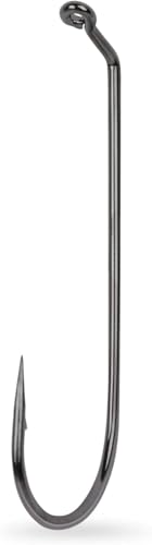 Mustad 32798 60° Bend Black Nickel Jig Hook with a Flat Eye Size 2/0-5/0 Compatible with Different jig molds from Do it Molds (4/0)