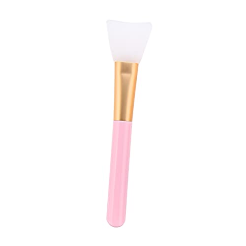 Mikinona Silicone Makeup Brush Wooden Handle Professional Makeup Tool Foundation Brush for Women Random Color
