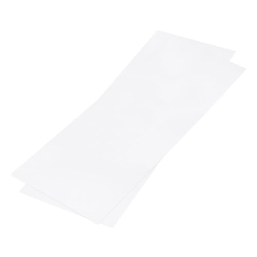 Image of MECCANIXITY ABS Plastic Sheet 36 Inch x 12 Inch x 0.06 Inch ABS Styrene Sheets for Building Model DIY Crafts Panel White 2 Pcs