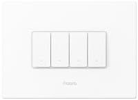 Aqara Smart Wall Switch H2 (2-in-1 Neutral, 4 Buttons, 3 Channels), Thread/Zigbee Protocol, Light Switch, Supports Apple Home, Google, Alexa, Matter, Wireless Switch, Smart Automation, Horizontal