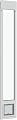 Liberty Cat Door for Sliding Glass Doors | Cat Door for Aluminum Frame Sliders | Sturdy Patio Door Insert | White Frame | 77.25" - 80.25" Height Range