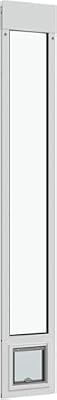 Liberty Cat Door for Sliding Glass Doors | Cat Door for Aluminum Frame Sliders | Sturdy Patio Door Insert | White Frame | 77.25" - 80.25" Height Range