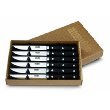 AUSONIA - set 6 coltelli forgiati da cucina da tavola da bistecca lama Cm 11