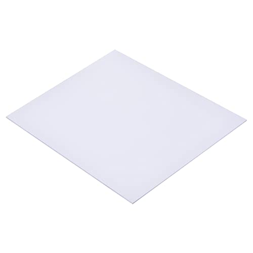 sourcing map White ABS Plastic Sheet 250x200x1mm for Building Model, DIY Crafts, Panel, Pack of 2