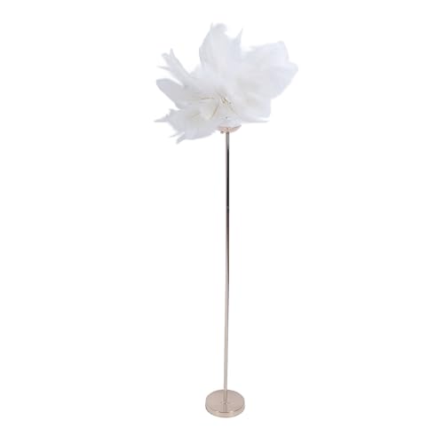 Lámpara de pie de pluma LED regulable para decoración moderna de dormitorios 5