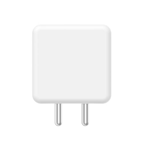 Image of OPPO Original (6 Months Offical Warranty) SUPERVOOC 80W Single Port USB Fast Charger, BIS Certified, Wall Charger Adapter, Universal Compatibility (Cable Not Included, White)