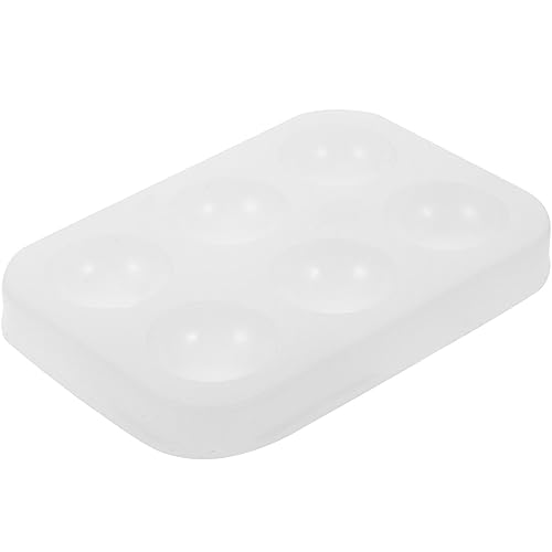 EXCEART Wasserfarben Aquarell Palette für Aquarellfarben Leer Silikon Farbmischpalette 6 Löcher Acrylfarben Ölfarben Mischpalette Aquarellpaletten