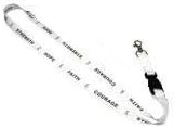 White Awareness Lanyard