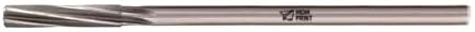 Chucking Reamer, 0.4365 In, 6 Flute, HSS