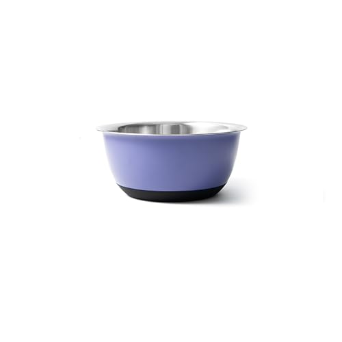 Image of Fox Run Stainless Steel Mixing Bowl, 4.25 Quart Purple Mixing Bowl