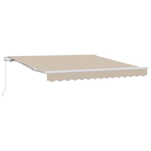 Store rétractable manuel 300x250 auvent jardin extérieur beige - 2