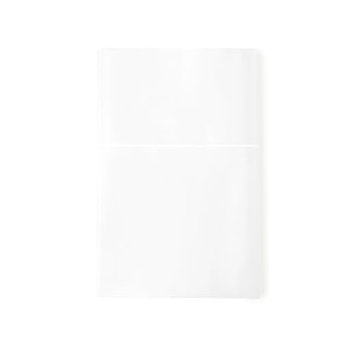 Image of Certified Organic Full Flat Sheet Only - 100% Organic Cotton Top Sheet with Luxurious Soft and Breathable 300 Thread Count Sateen Weave Finish - GOTS & Fairtrade Certified (White, Full)