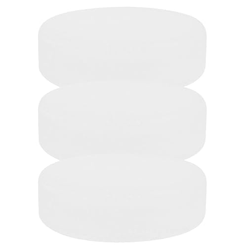 EXQUIMEUBLE 3個 ゲーム練習 アイスホッケー アイスホッケーのパック Pvc Beige