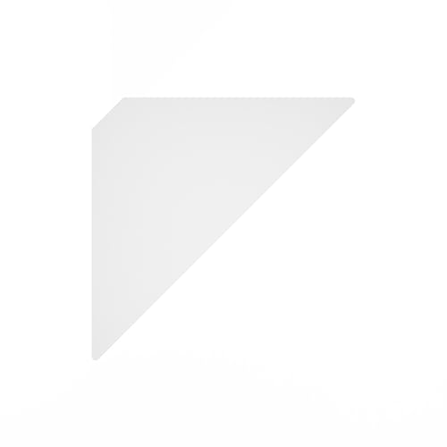 Image of Furinno Rossi Triangle Floating Shelves for Wall, Set of 3 Geometric Corner Shelf, Wall Mounted Shelves for Bathroom, Home Office, Living Room, White