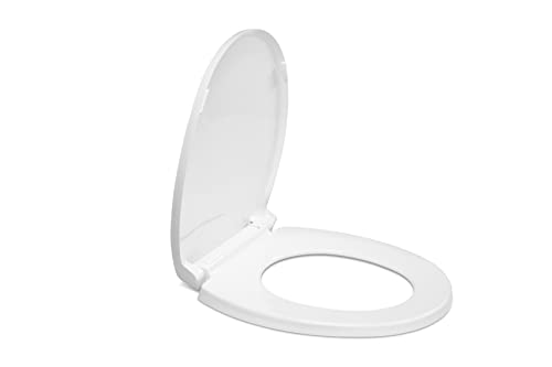 Centoco 1400Sc-001 Luxury Plastic Round Toilet Seat With Slow Close, White #TOP1