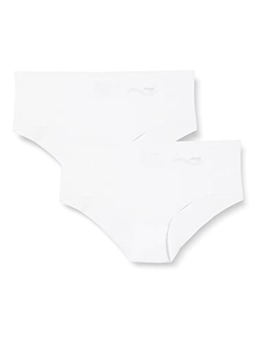 sloggi Damen ZERO Feel Hipster 2P EX Slip, White, XS Cover