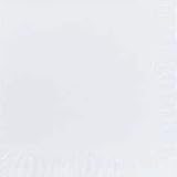 Duni Cocktail-Servietten 2lagig Zelltuch Uni weiß, 24 x 24 cm, 300 Stück