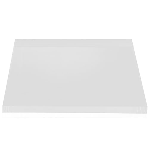 TOGEVAL Base de Exhibición de Acrílico Cuadrada Cubo de Acrílico Transparente Soporte de Almacenamiento para Joyas y Cosméticos Expositor de Joyas para Escritorio