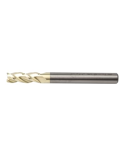 Image of 1 /4 inch Carbide Corner Radius End Mills, ZRN Coated, 3 Flute, End Mill Bits for Aluminum, CNC Router Bits with 37 Degree Helix, 015 inch Corner Radius Milling Cutter