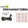 2' (two foot) length interconnect cable for Inspired LED products