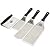 Grillers Choice – Stainless Steel Metal Spatula Set – Flat Metal Spatula, Griddle Scrapper, Hamburger Pancake Turner. Great Flat Top Grill Accessories & Outdoor Griddle - Commercial Grade