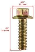#US Part Replacement for 10x Flanged Head Clutch Bolt M6x20 for P0laris for Sportsman X2 570 2018 2021