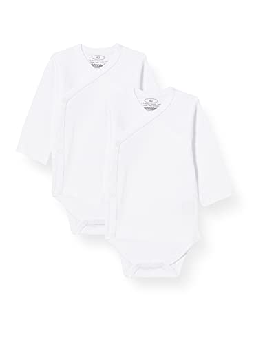 Schnizler Unisex Baby Wickel-Body 1/1-Arm 2er Pack 809500, 1 - Weiß, 50