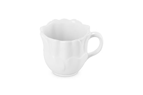 Image of Le Creuset Stoneware Petal Mug, 11 oz., White