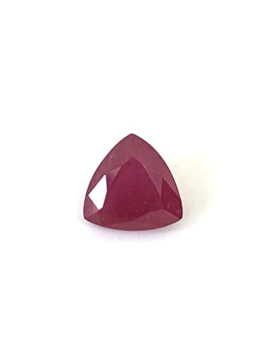 Tgsc 6.10 Ct Deep Red Ruby Trillion Shape Size 11 Mm Cut Faceted Attractive High Quality Fine Loose Gemstone Best For Making Pendant / Ring Jewelry #TOP6