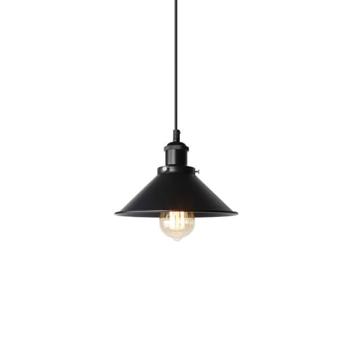 Suspension industrielle vintage en fer de style entrepôt avec douille universelle E27