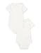 Chicco Set 2 Body con Apertura sulla Spalla con Manica Corta Biancheria per Bambino e Neonato, Bianco, 50 (Pacco da 2) Unisex-Bimbi