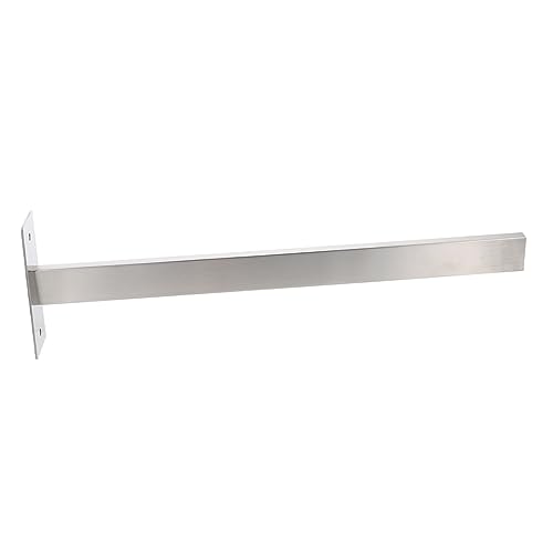 Lurrose 1 Juego Toallero De Acero Inoxidable El Secado Rieles Cañas Cromo De Pie sobre La Barra De Toalla De La Puerta Estante Baño Cepillado Acero Inoxidable 304 Silver