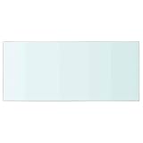GFMGUEMV Stabiler Glaseinlegeboden aus Hartglas, transparent 50x25 cm, für Lamellenwand als modernes Deko-Element, belastbar bis 15 kg, ideal für Wohnungen und Geschäfte.