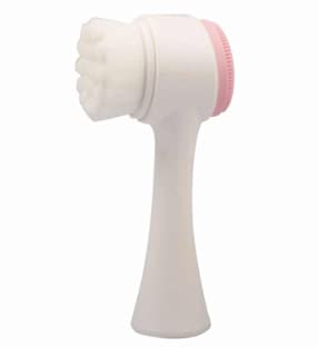 Double-sided Silicone Facial Cleansing Brush Vibration Massage