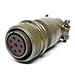 AMPHENOL MS3106E20-29P Plug Size 20, Threaded, 17 Position, Circular Connector, 20-29, Straight Plug